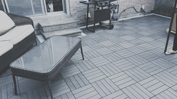 Composite Deck Tile Installation